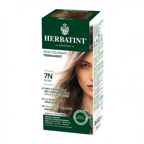 Coloration Cheveux Naturelle 7N Blond - 150ml - Herbatint