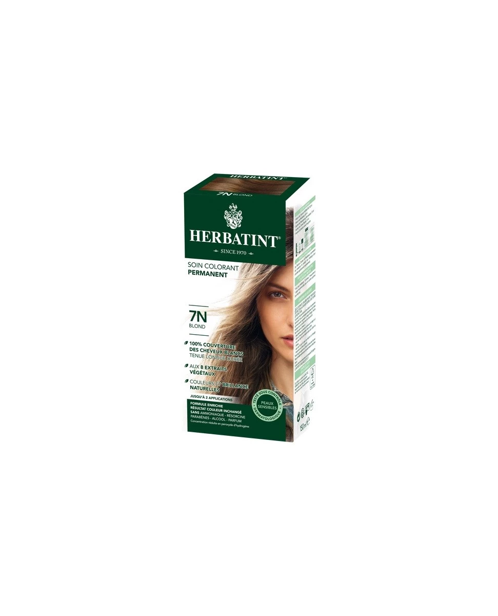 Coloration Cheveux Naturelle 7N Blond - 150ml - Herbatint