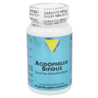 Acidophilus Bifidus - 60 Gélules - Vit'all+