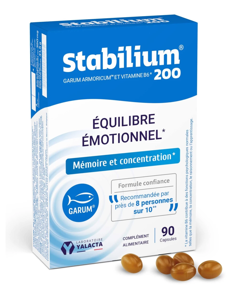 Stabilium 200 - 90 Capsules - Yalacta