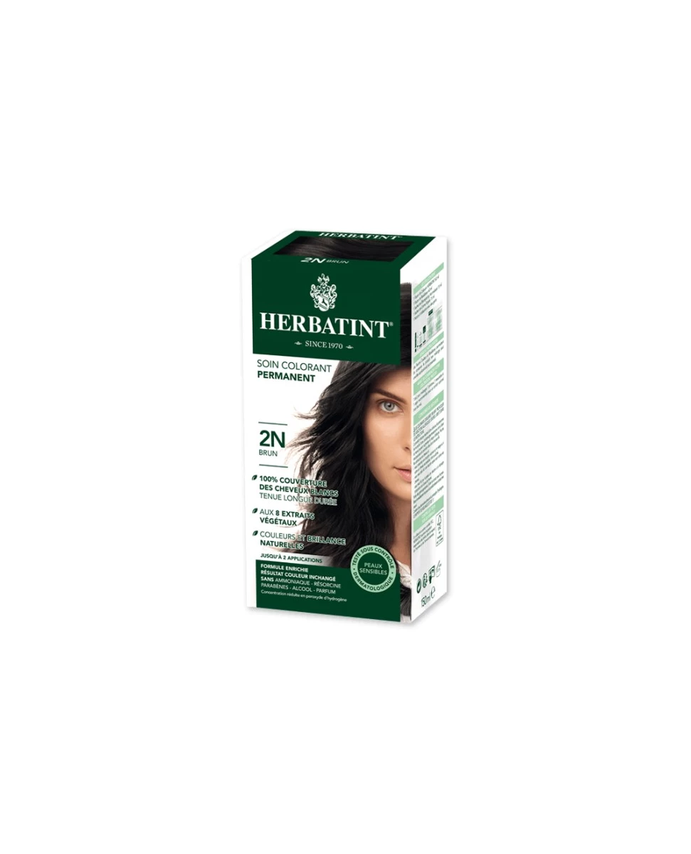 Coloration Cheveux Naturelle 2N Brun - 150ml - Herbatint