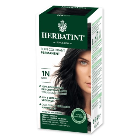 Coloration Cheveux Naturelle 1N Noir - 150ml - Herbatint