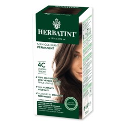 Coloration Cheveux Naturelle 4C Châtain Cendré - 150ml - Herbatint