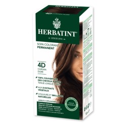 Coloration Cheveux Naturelle 4D Châtain Doré - 150ml - Herbatint