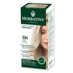 Coloration Cheveux Naturelle 10N Blond Platine - 150ml - Herbatint