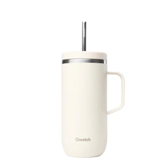 Cold Cup Isotherme avec Anse Matt Sable - 600ml - Qwetch