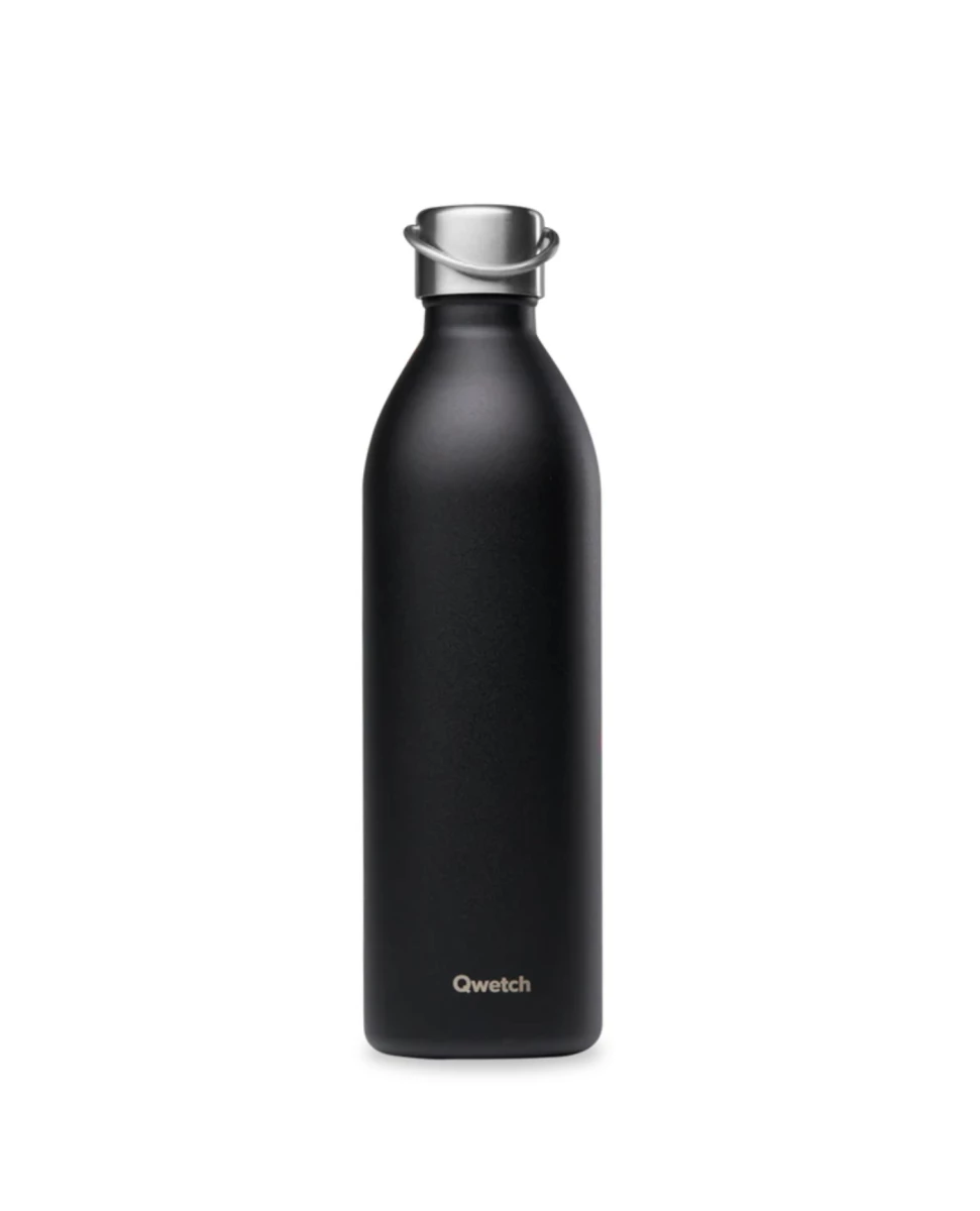 Bouteille Isotherme Active Matt Noir - 1000ml - Qwetch