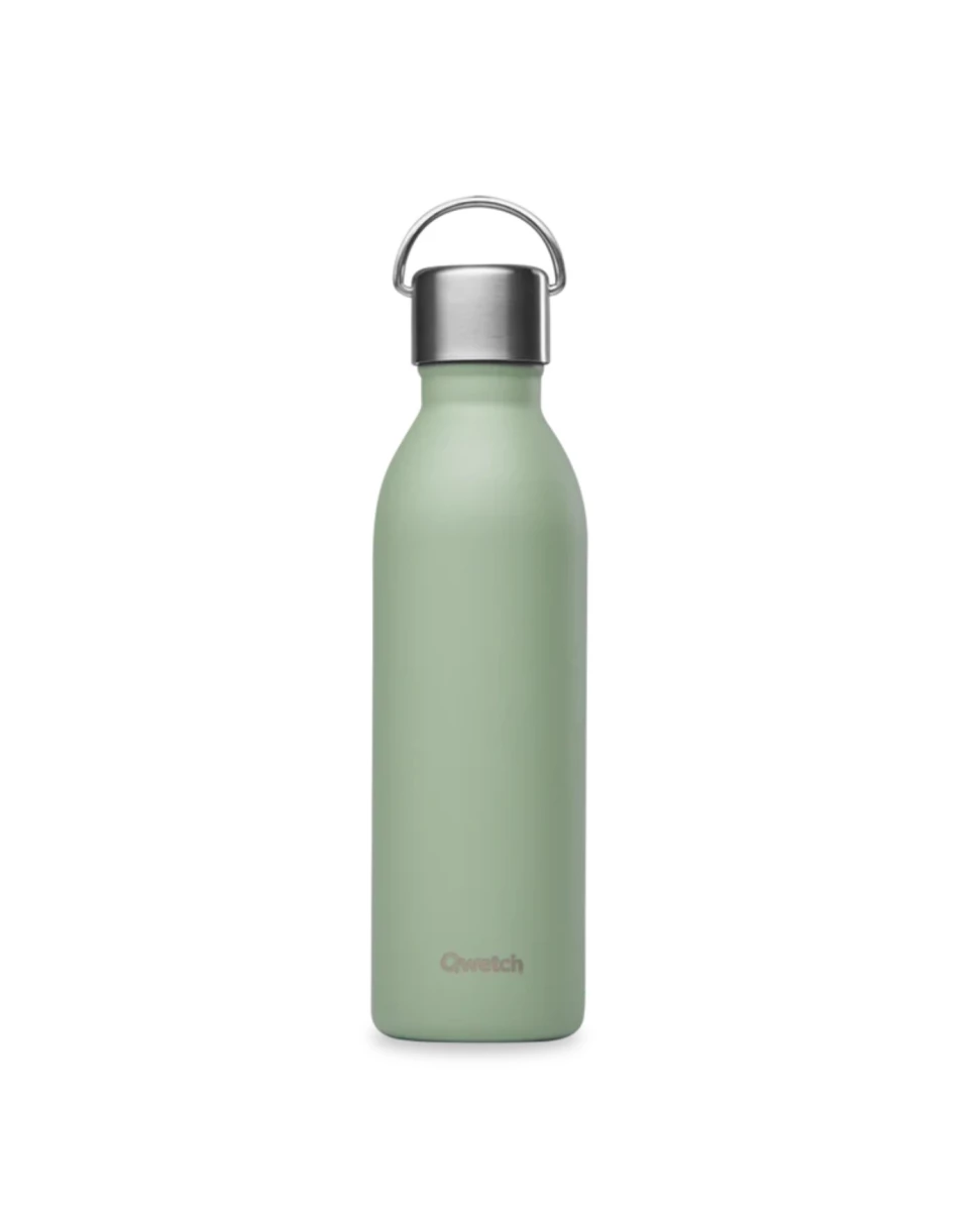 Bouteille Isotherme Active Matt Vert Tilleul - 600ml - Qwetch