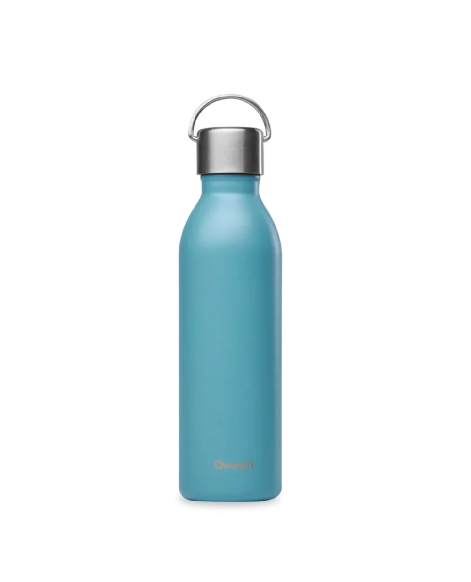 Bouteille Isotherme Active Matt Bleu Acier - 600ml - Qwetch