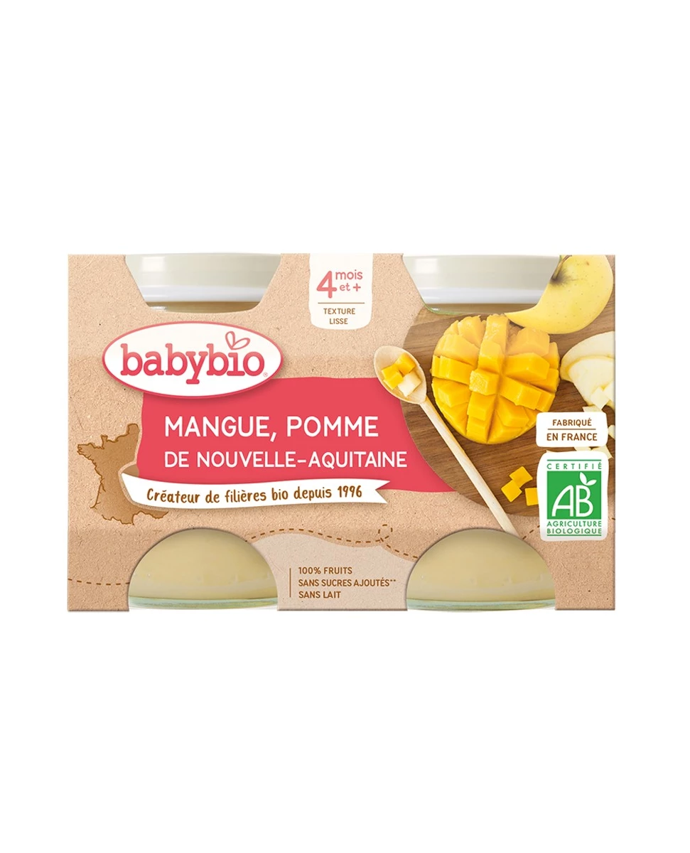 Petit Pot Pomme Mangue - 2x130g - Babybio
