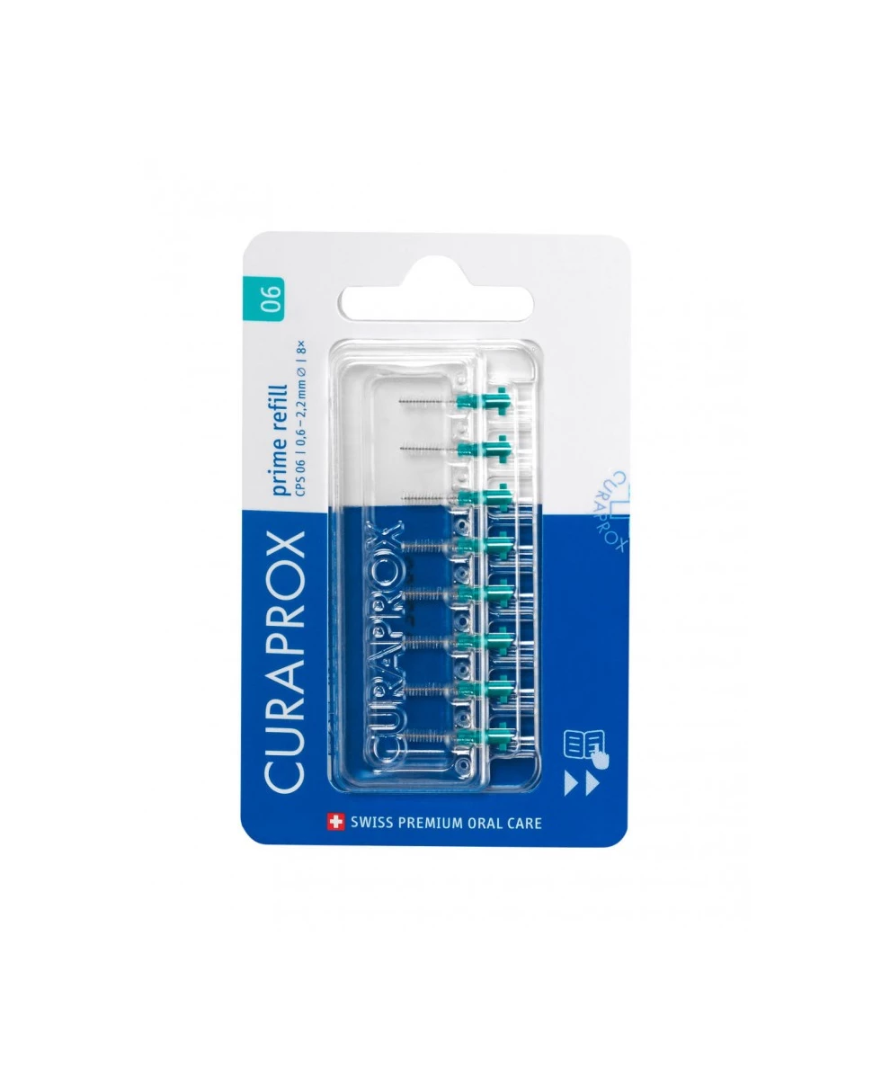 Recharge Brossettes Interdentaires Prime T06 - 8 Pièces - Curaprox