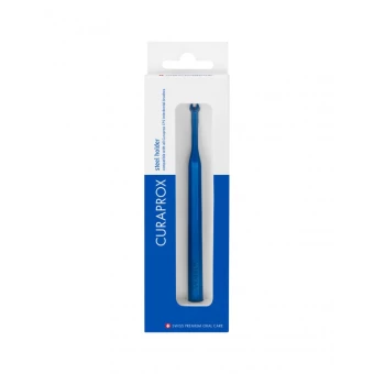 Manche pour Brossettes Interdentaires Bleu Acier - 1 Pièce - Curaprox