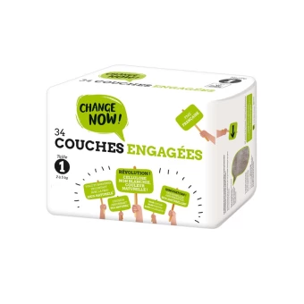 Couches T1 (2 à 5kg) - x34 - Change Now!