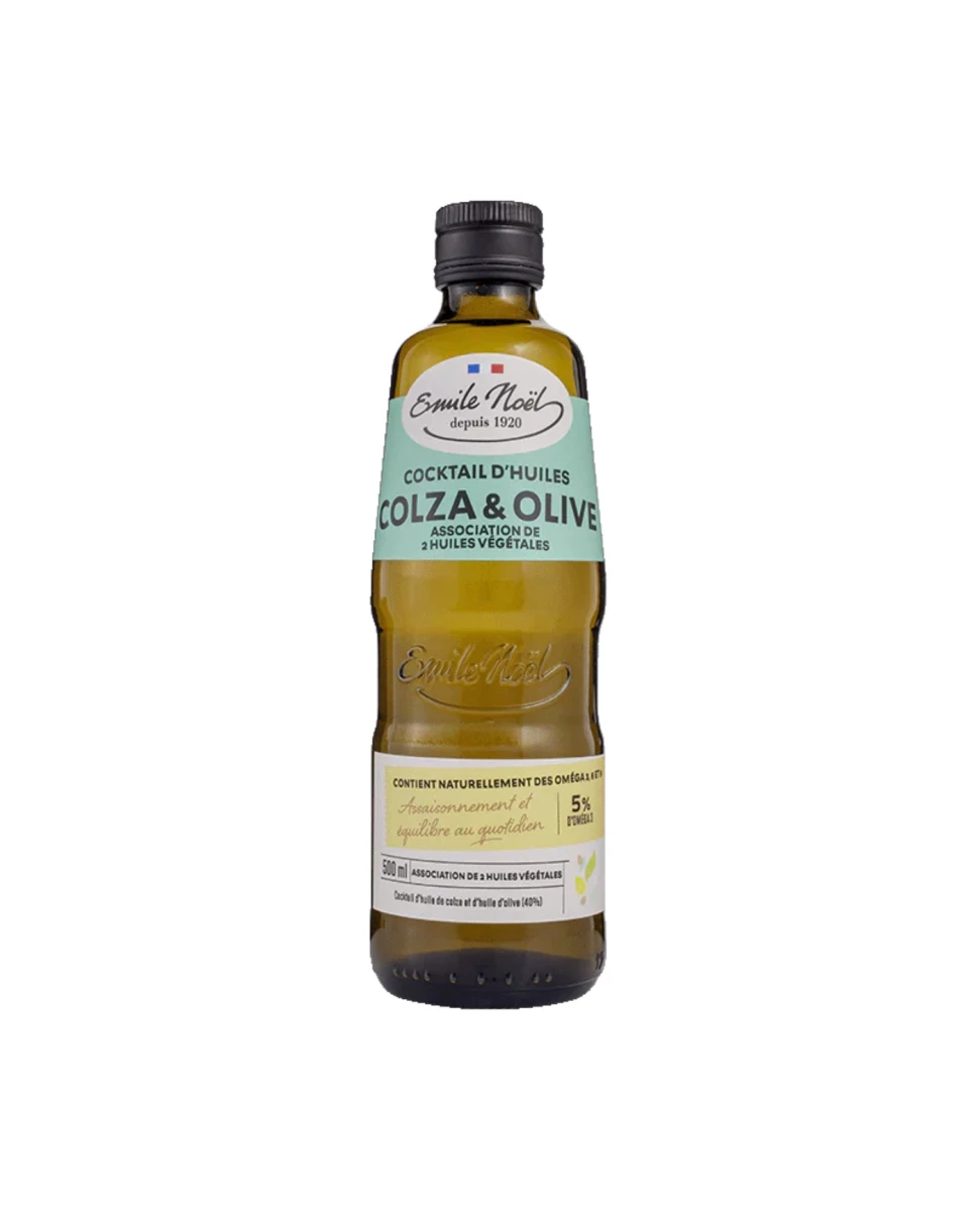 Huile Végétale de Colza & Olive Bio Emile Noel, 500ml