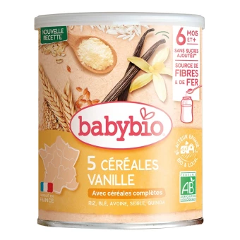 Céréales 5 Céréales Vanille - 220g - Babybio
