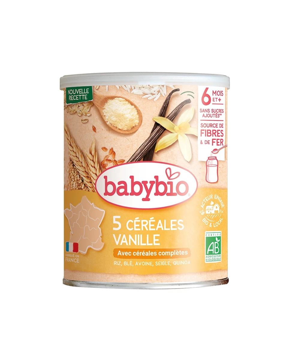 Céréales 5 Céréales Vanille - 220g - Babybio