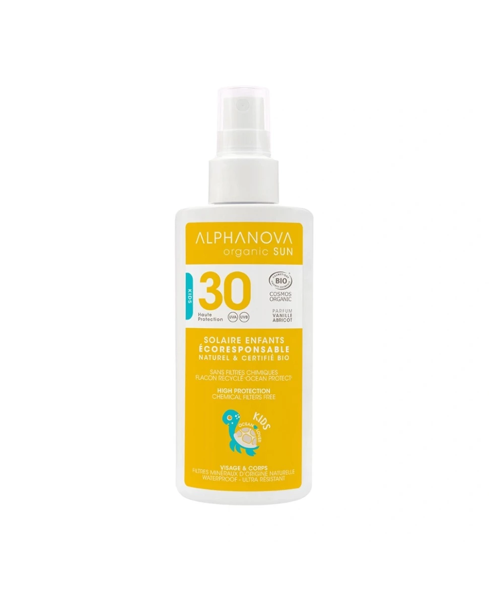 Spray Solaire Bio Haute Protection SPF30 Kids - 125g - Alphanova