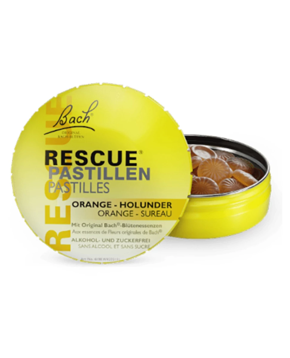 Rescue® Fleurs de Bach - Pastilles Orange Sureau - Laboratoire Famadem