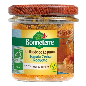 Tartinade Tomate Cerise Roquette - 135g - Bonneterre