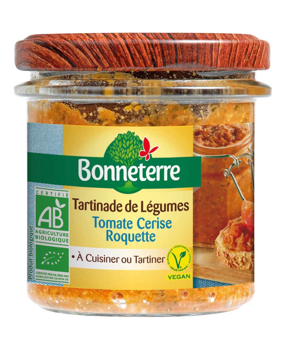Tartinade Tomate Cerise Roquette - 135g - Bonneterre