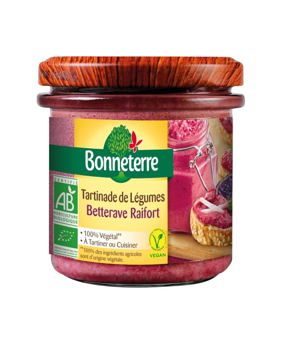 Tartinable Betterave Raifort - 135g - Bonneterre