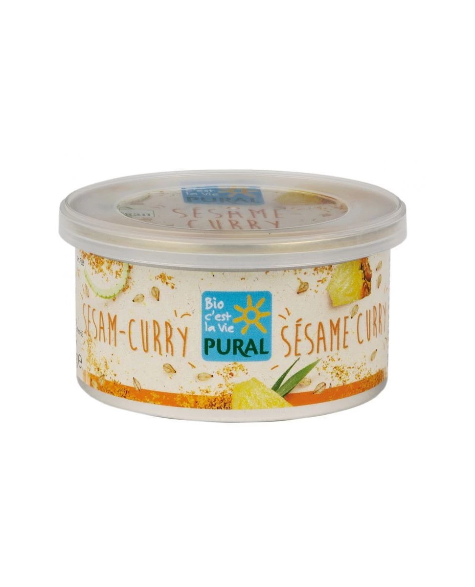 Pâte Végétale Sésame Curry Sans Huile de Palme - 125g - Pural
