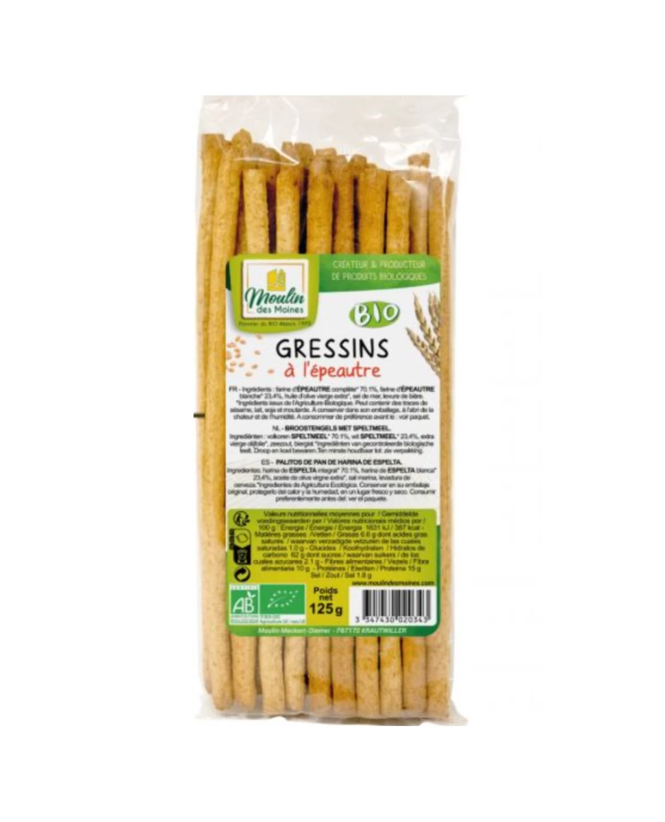 Gressins d'Épeautre - 125g - Moulin des Moines