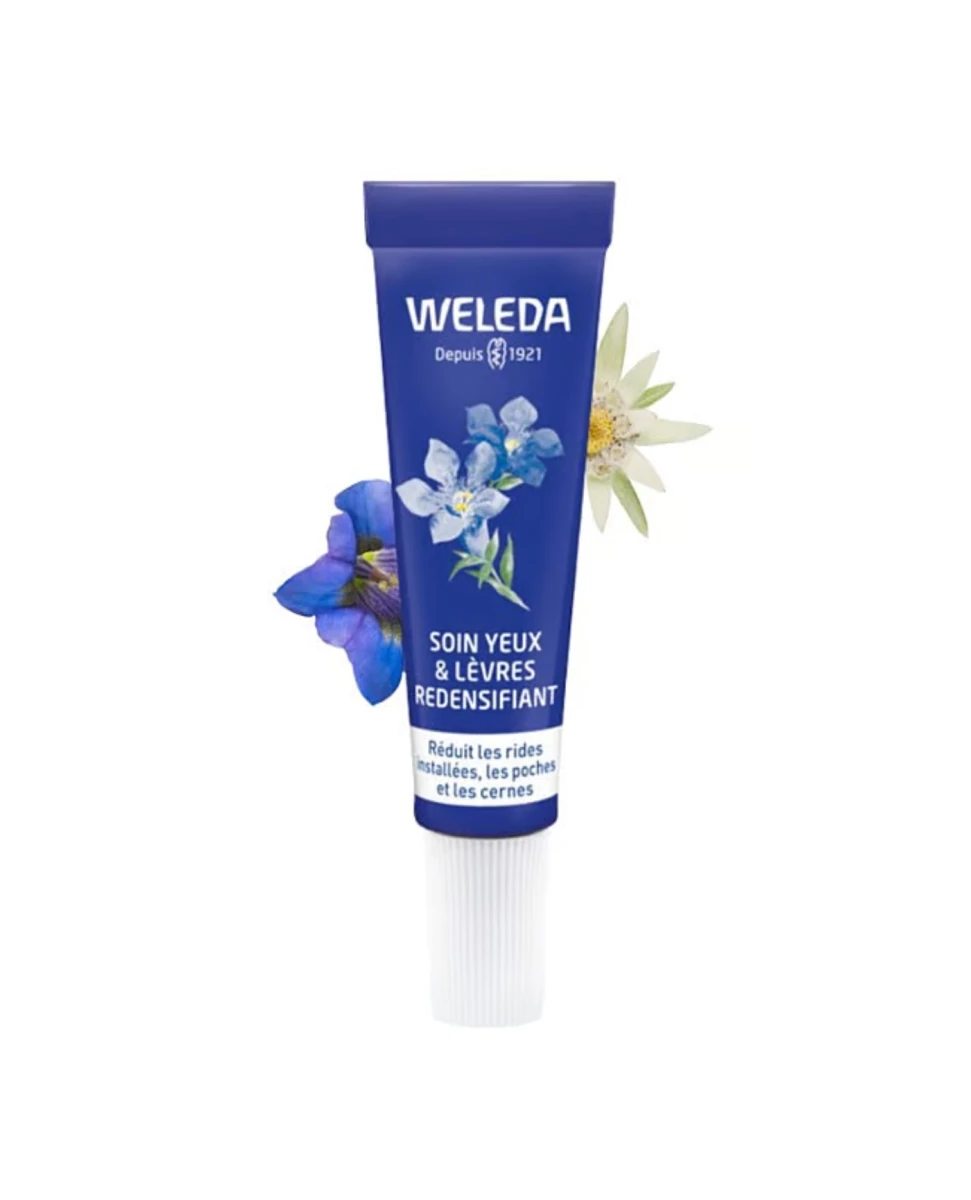 Soin Yeux & Lèvres Redensifiant Gentiane Bleue & Edelweiss - 10ml - Weleda
