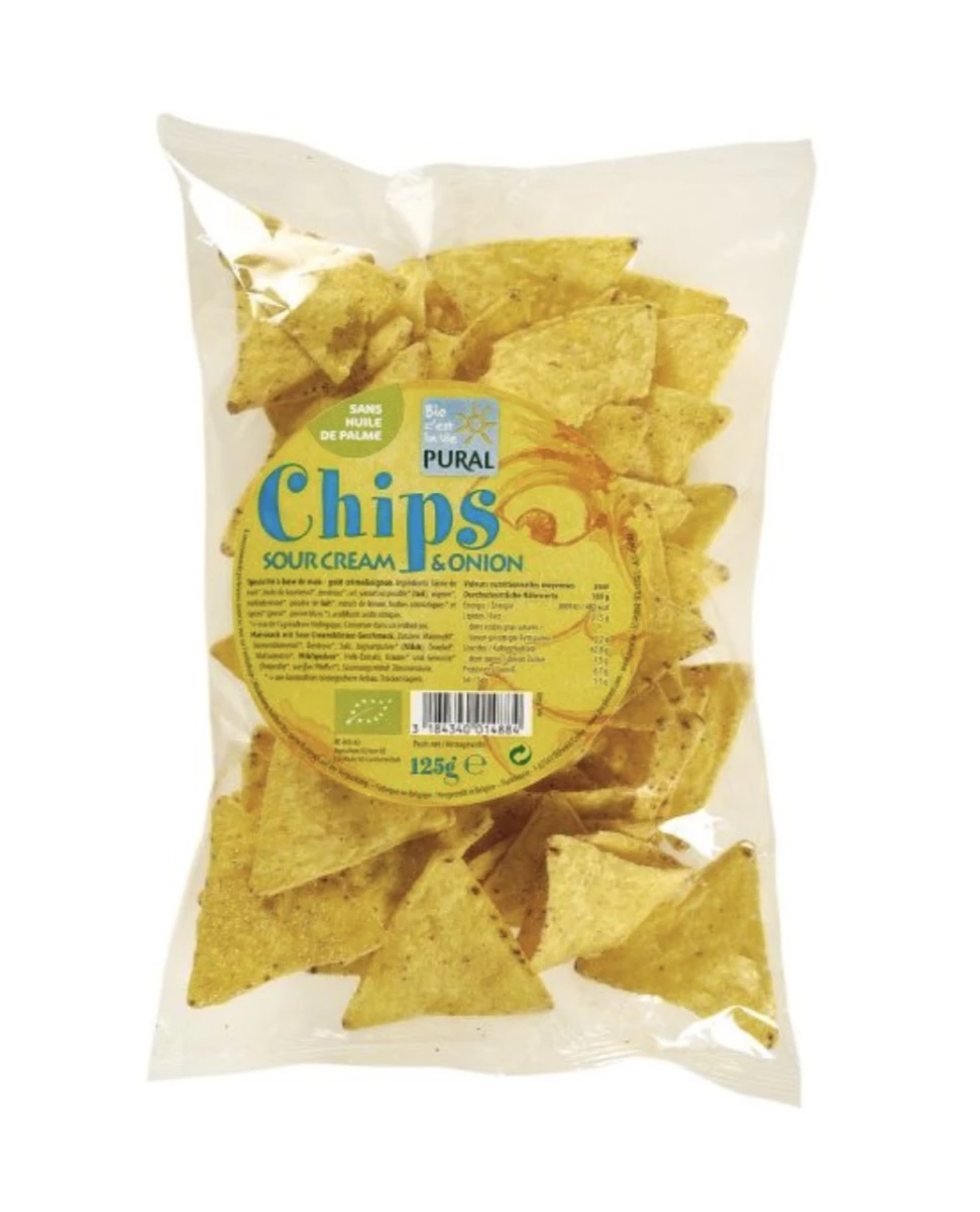 Chips’O Maïs Sour Cream & Onion – 125g – Pural