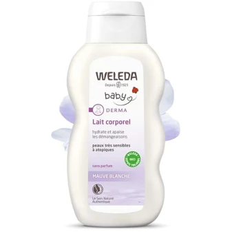 Lait Corporel Bébé Mauve Blanche Derma - 200ml -  Weleda