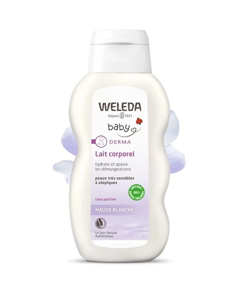 Lait Corporel Bébé Mauve Blanche Derma - 200ml -  Weleda