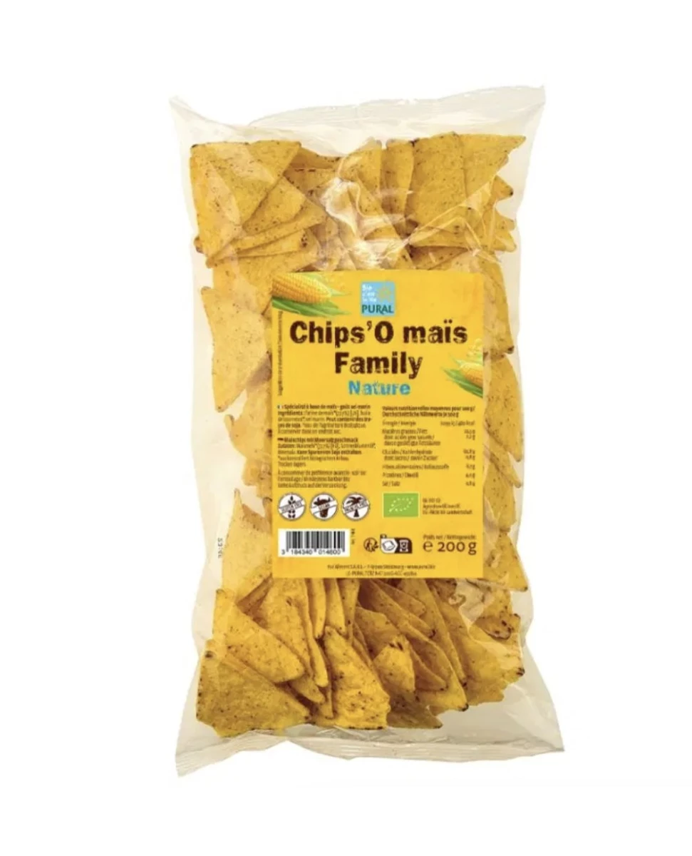 Chips Maïs Nature – 200g – Pural