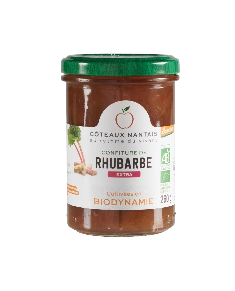 Confiture Rhubarbe Extra - 260g - Coteaux Nantais