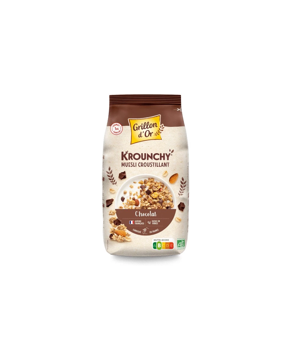 Krounchy Familial Chocolat - 1kg - Grillon d'Or