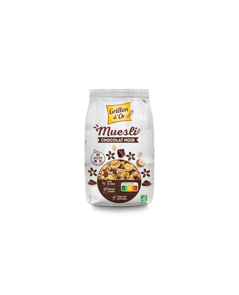 Muesli Chocolat Noir - 500g - Grillon d'Or