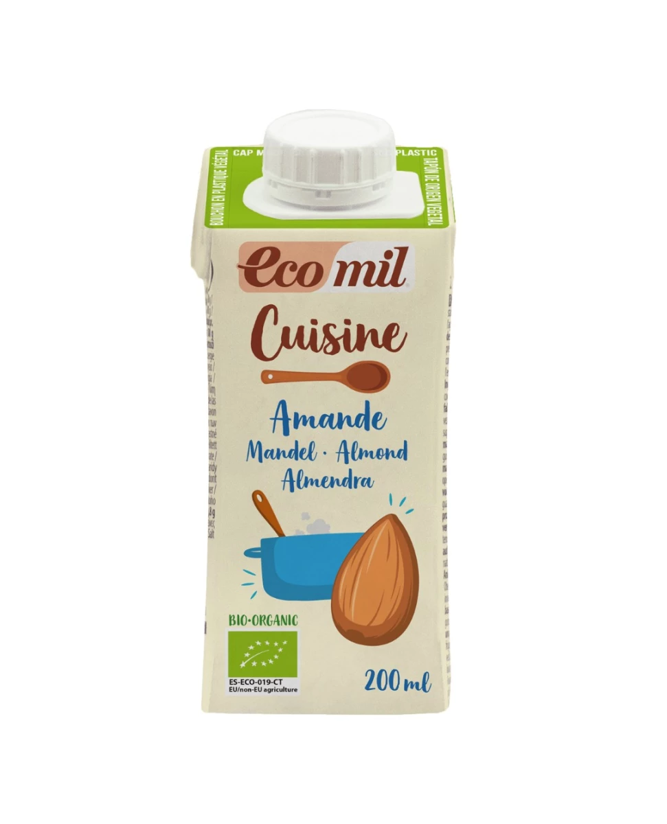 Crème Cuisine aux Amandes (Sans Gluten) - 200 ml - Ecomil