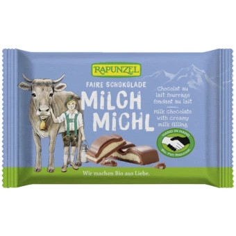 Chocolat au Lait Fourrage Fondant au Lait – 100g – Rapunzel